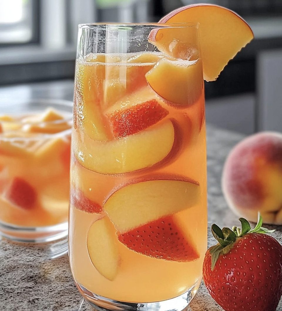 Peach Strawberry Lemonade