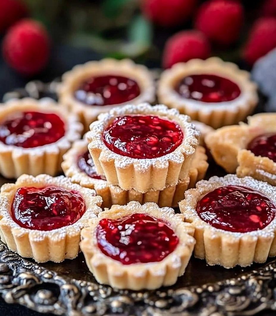 Raspberry Jam Thumbprint Tarts