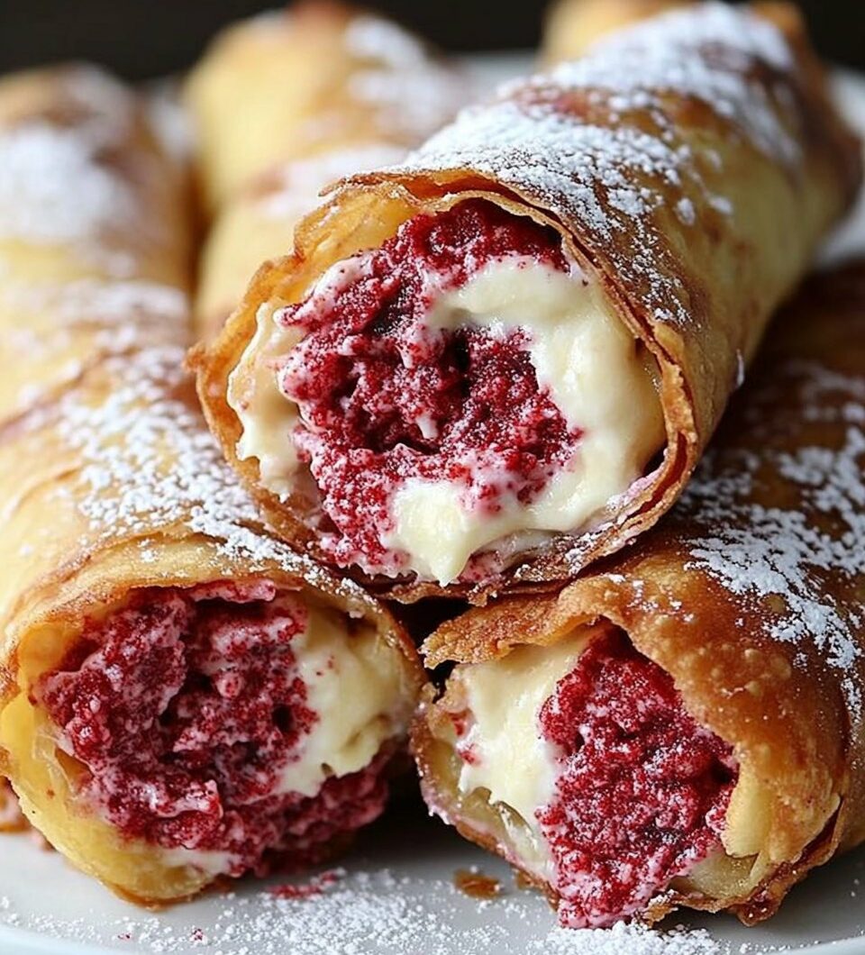 Red Velvet Cheesecake Eggrolls Recipe