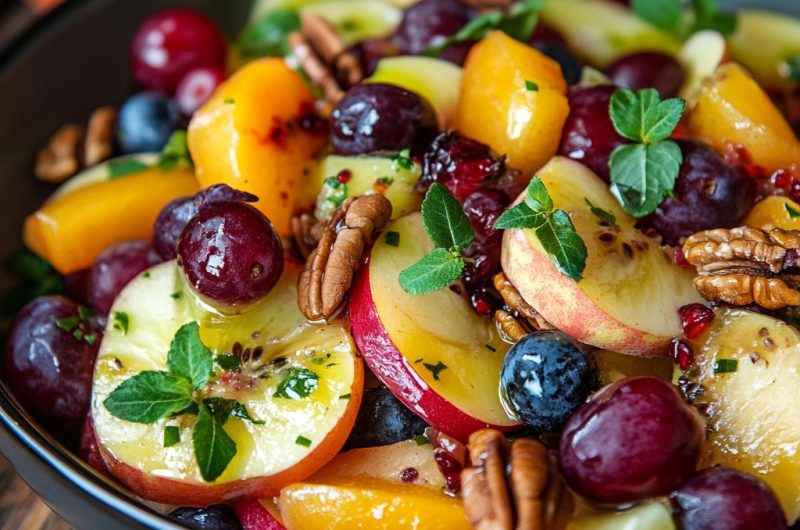 Autumn Harvest Fruit Salad with Maple Cinnamon