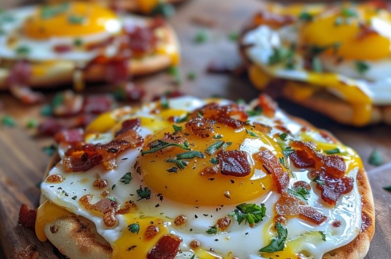 English Muffin Breakfast Pizza