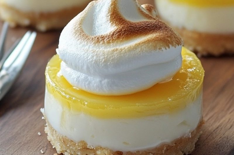 Mini Lemon Meringue Cheesecakes