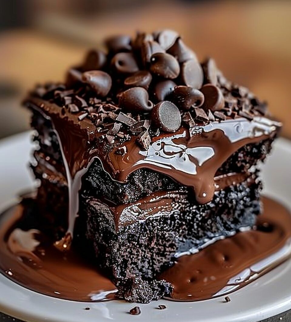 Double Chocolate Blackout Dump Cake