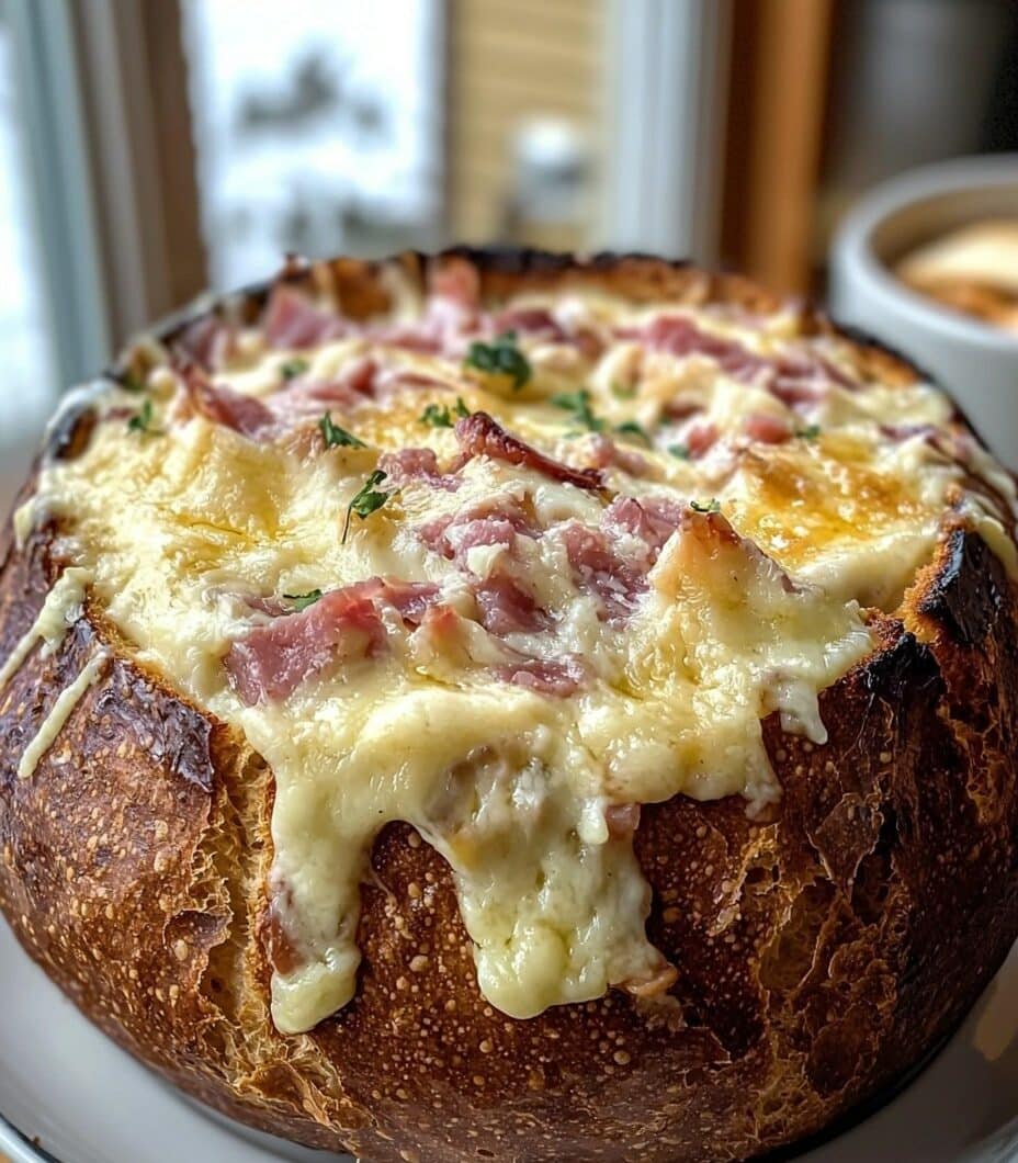 Reuben Dip in a Rye Bread Bowl