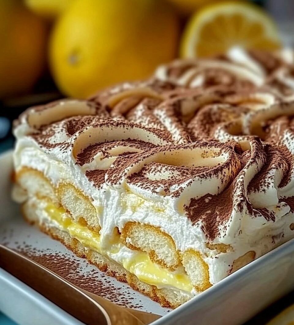 Lemon-Infused Tiramisu with Limoncello