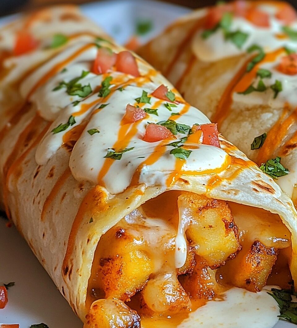 Cheesy Potato Burritos
