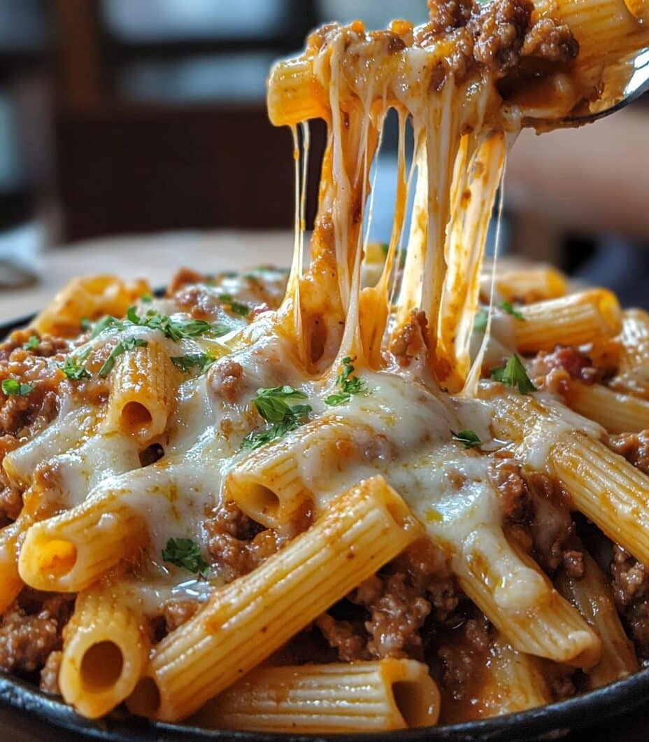 Cheesy Sloppy Cheeseburger Pasta