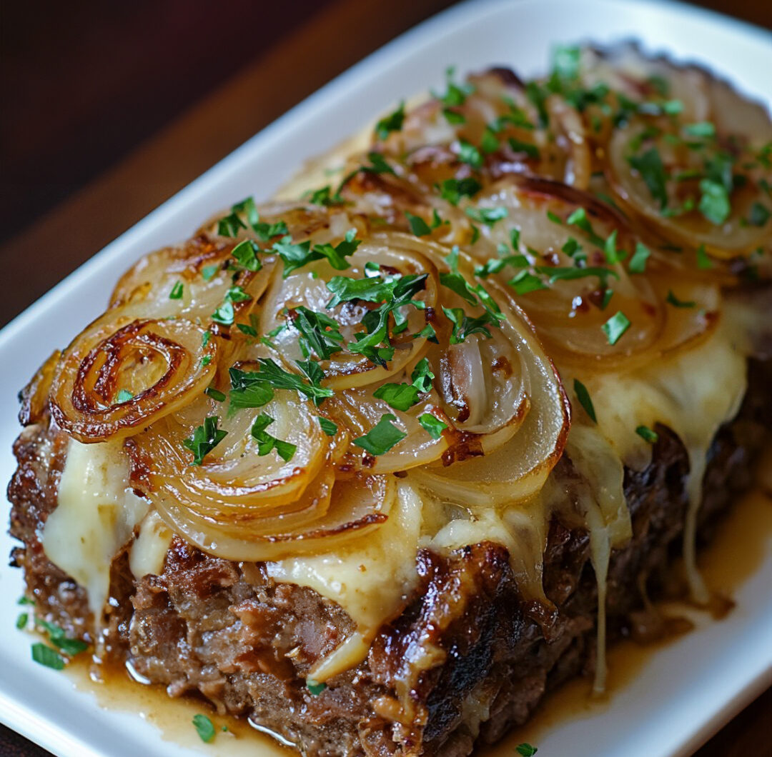 French onion meatloaf