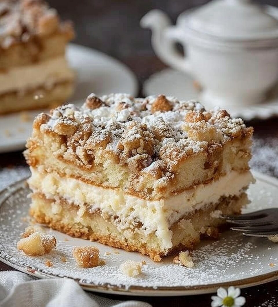 Ricotta & Amaretti Crumb Cake