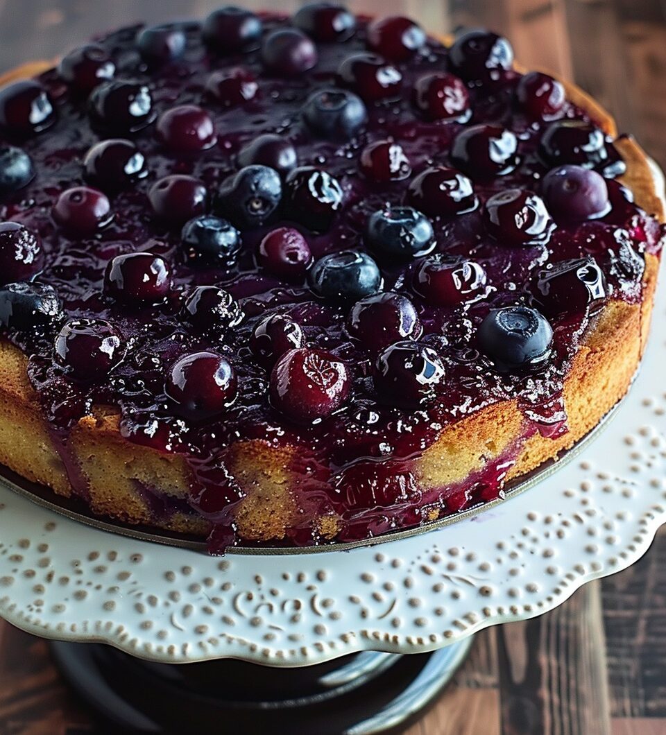Blueberry Upside Down Cake