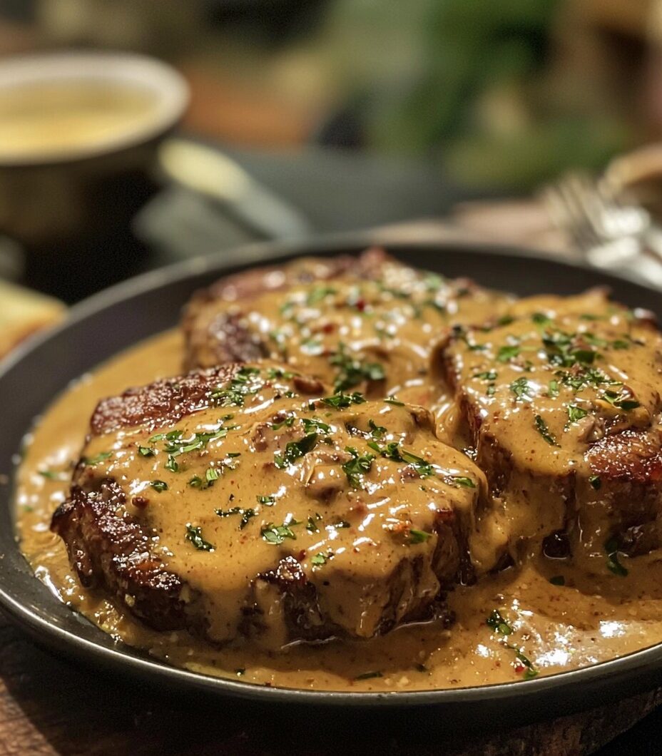 Smothered Beef Chops