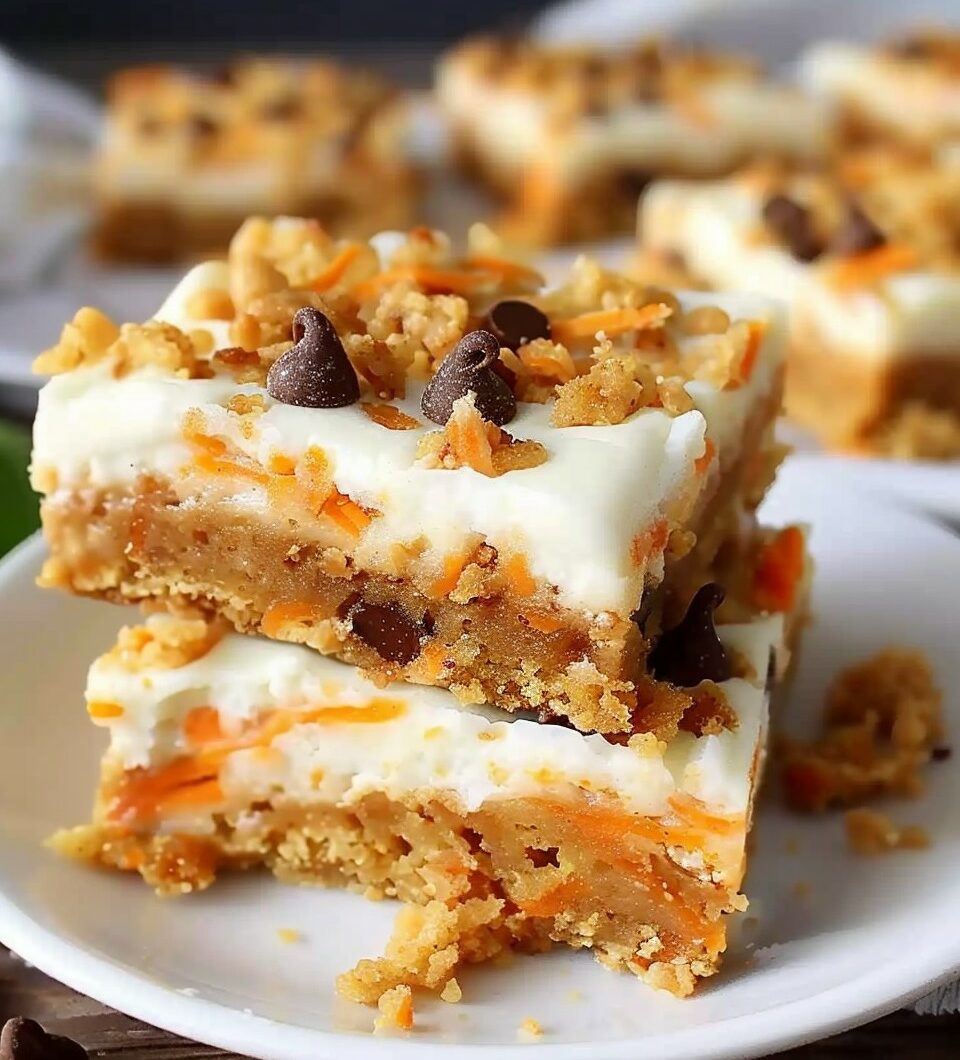 Chocolate Chip Carrot Cake Bars