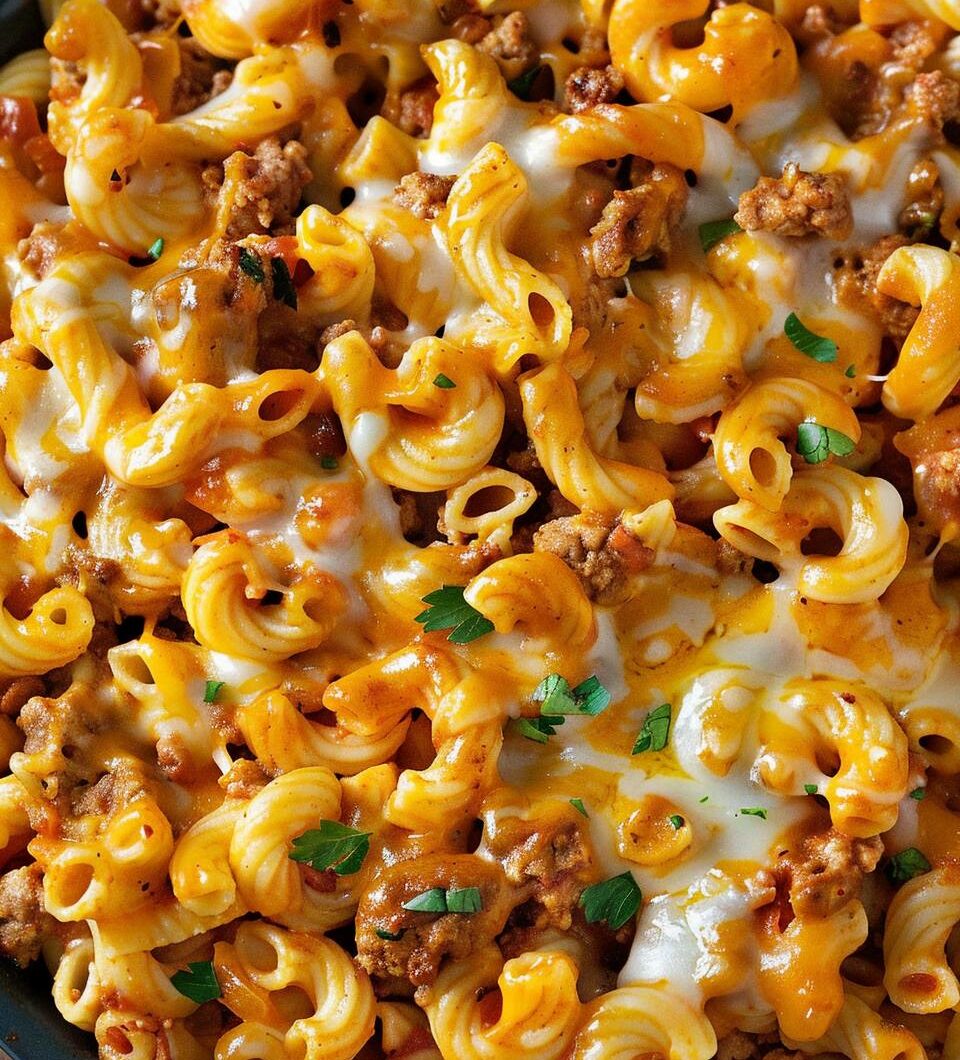 Cheesy Taco Pasta with Cream Cheese