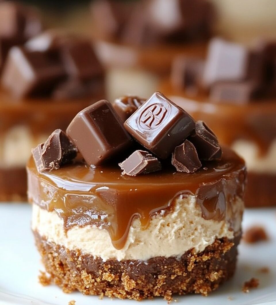 No-Bake Mini Rolo Cheesecakes Recipe