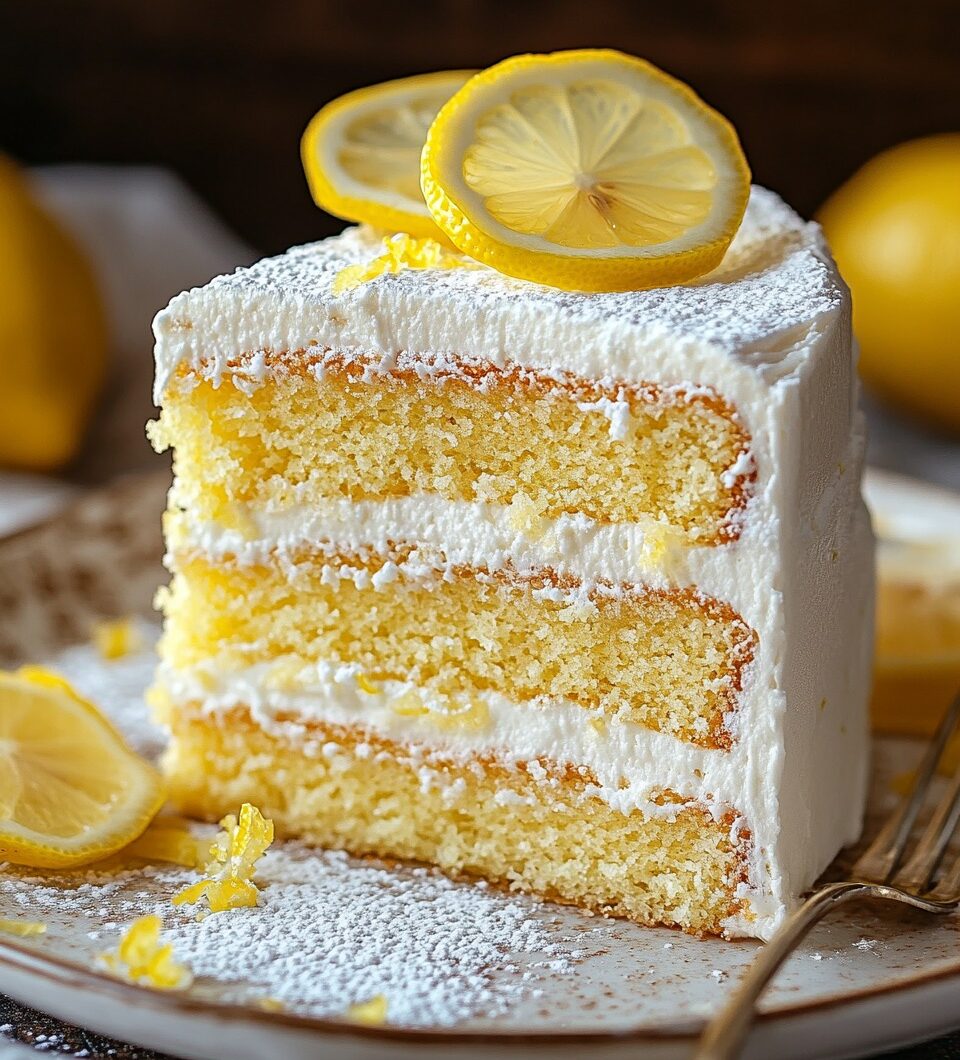 Italian Lemon Cream Cake Recipe