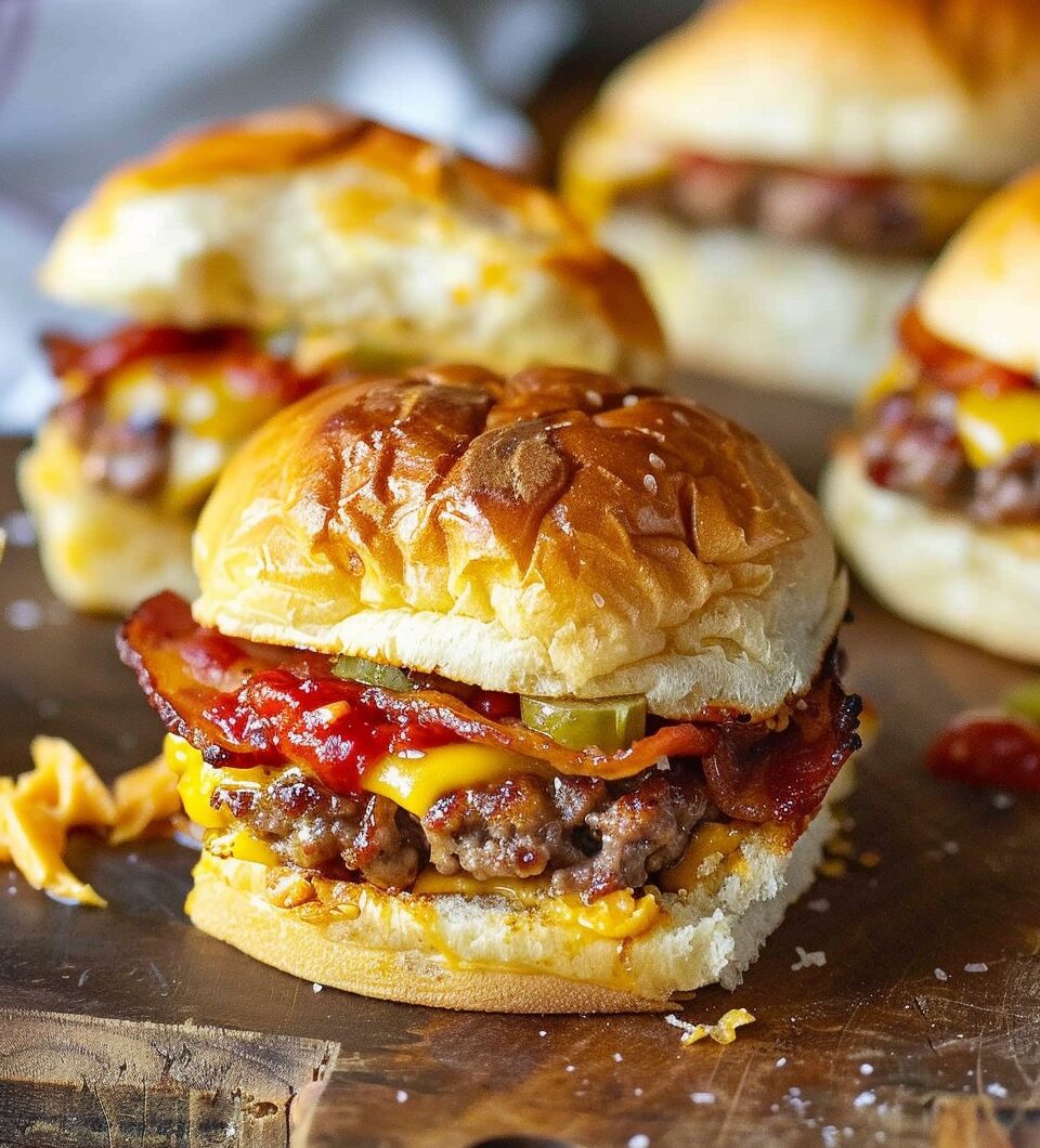 Bacon Cheeseburger Sliders