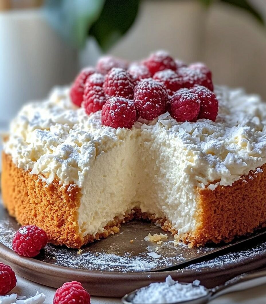 Coconut Ricotta Cream Cake