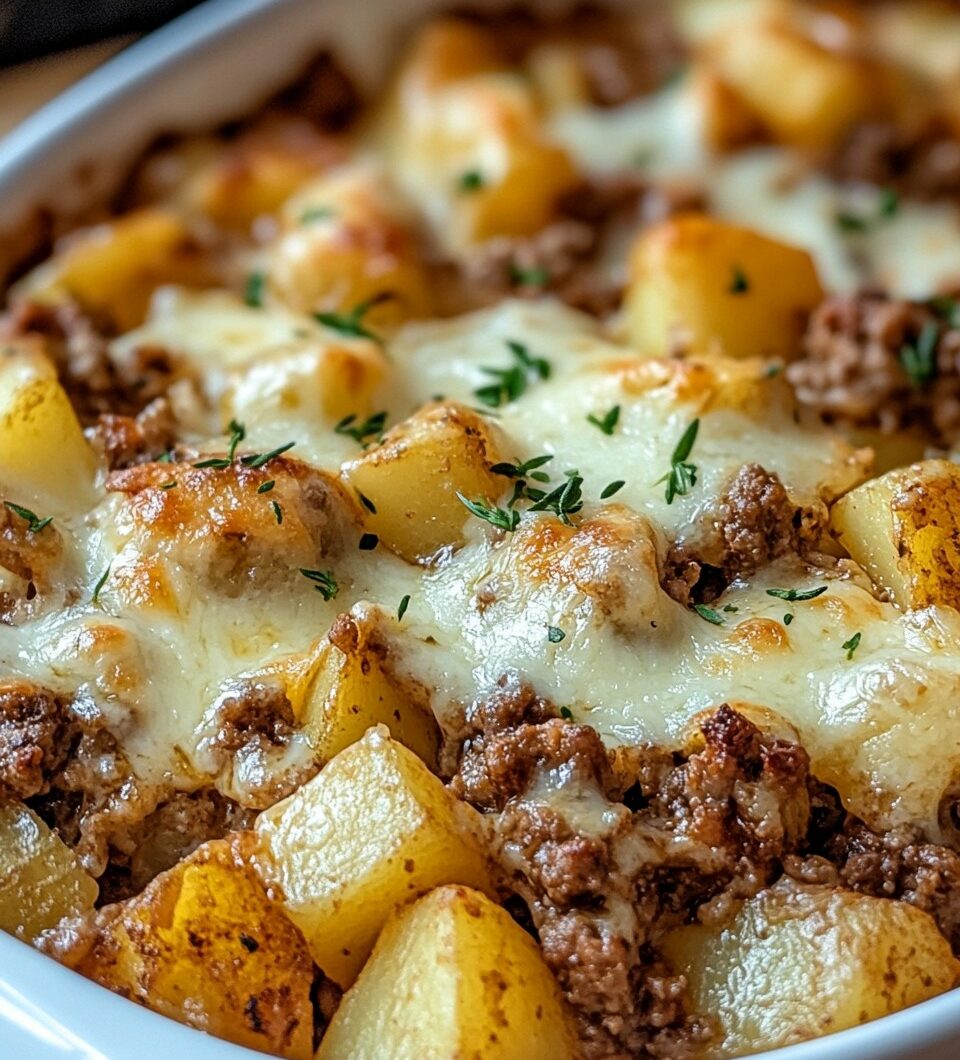 Easy Hamburger Potato Casserole