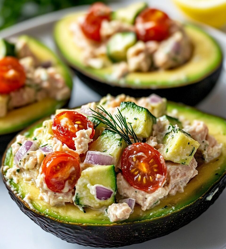 Tuna Salad Stuffed Avocados