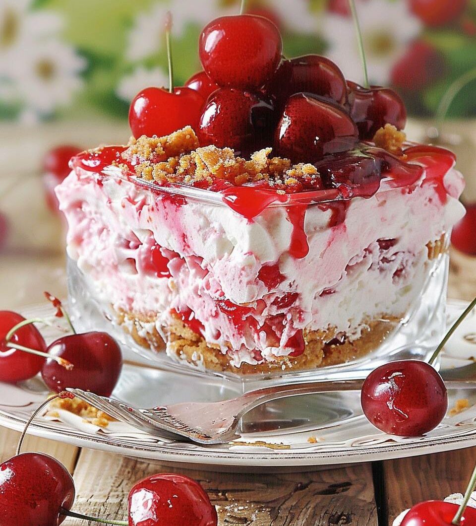 Decadent Cherry Cheesecake Lush Delight