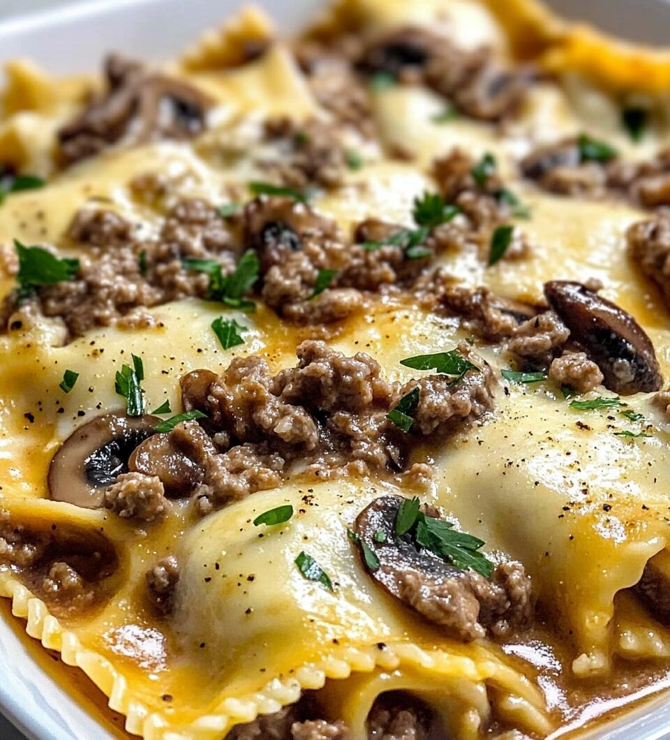 Beef & Mushroom Ricotta Stuffed Pasta