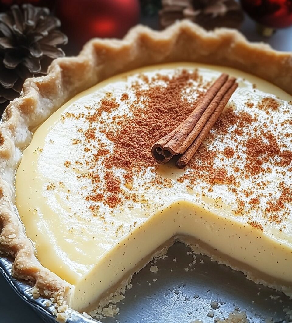 Cinnamon-Vanilla Custard Pie