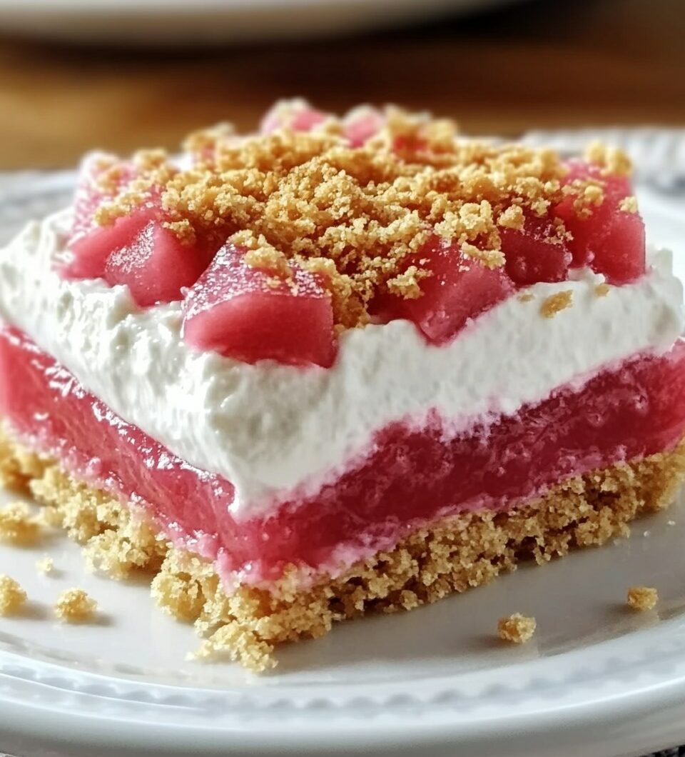 Rhubarb No-Bake Dessert