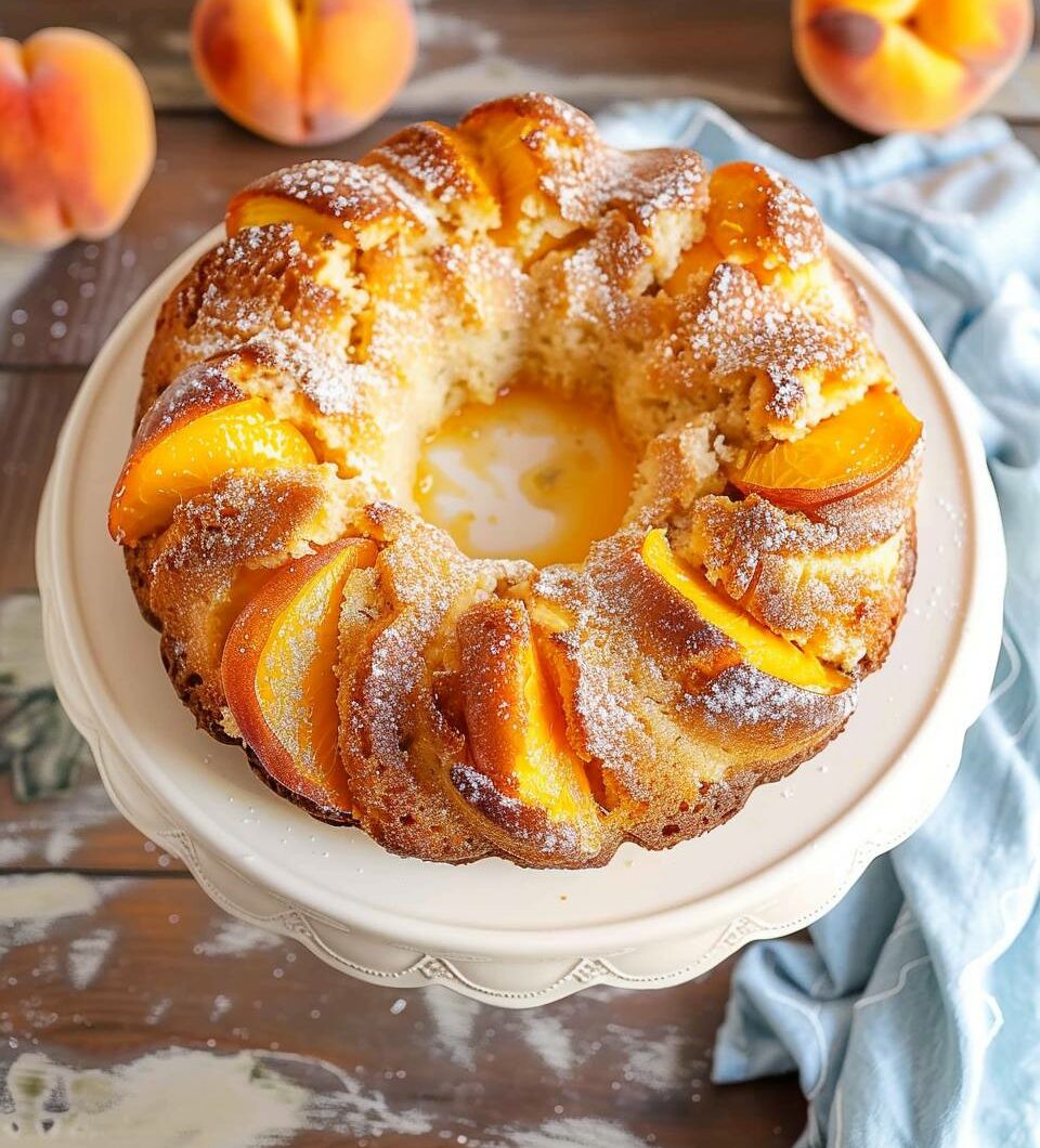 Easy Peach Cobbler Pound Cake