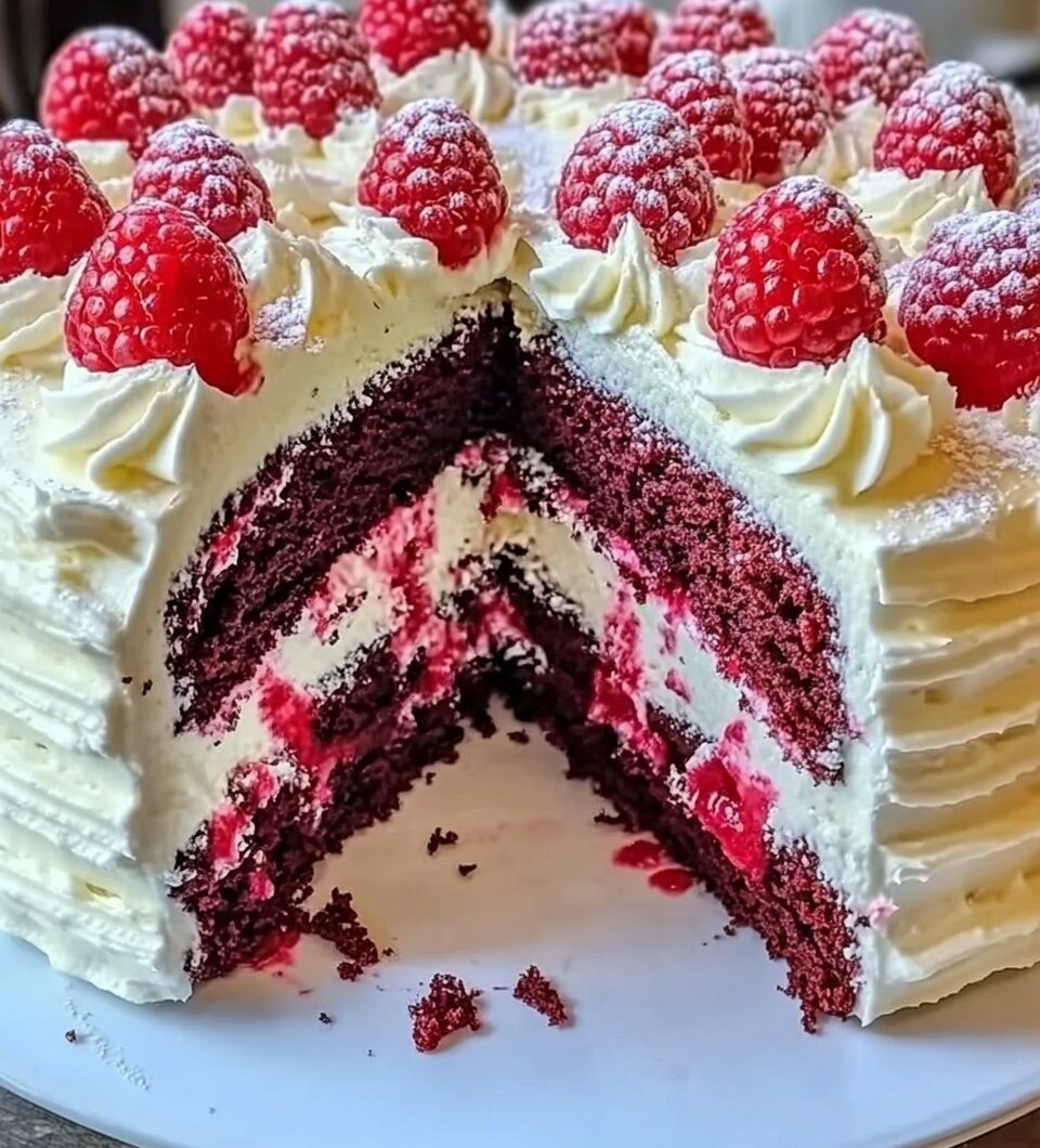 White Chocolate Raspberry Dream Cake
