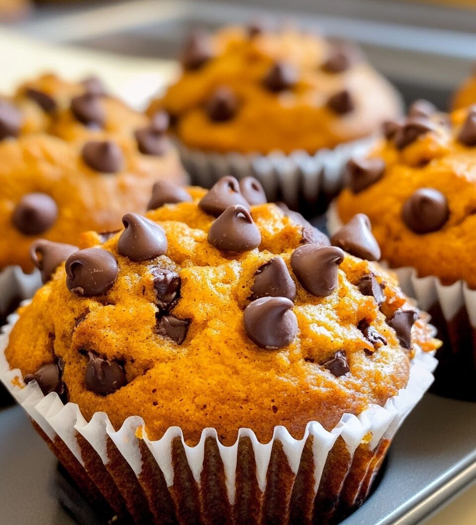 Pumpkin Chocolate Chip Muffins