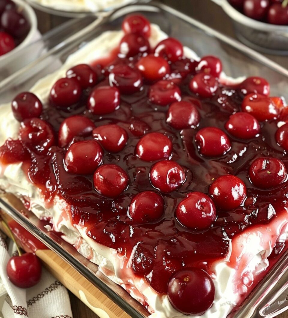 Grandma’s Cherry Delight Dessert