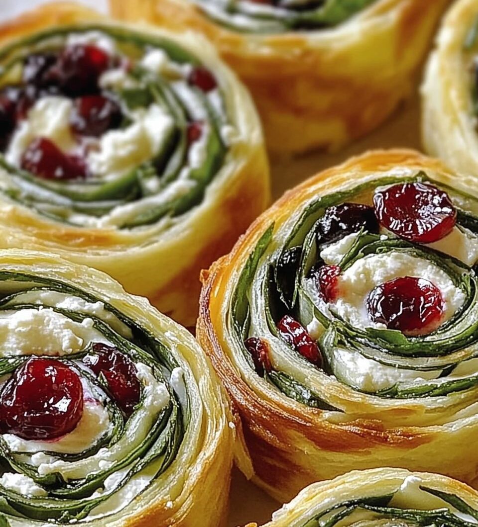 Cranberry & Feta Tortilla Pinwheels