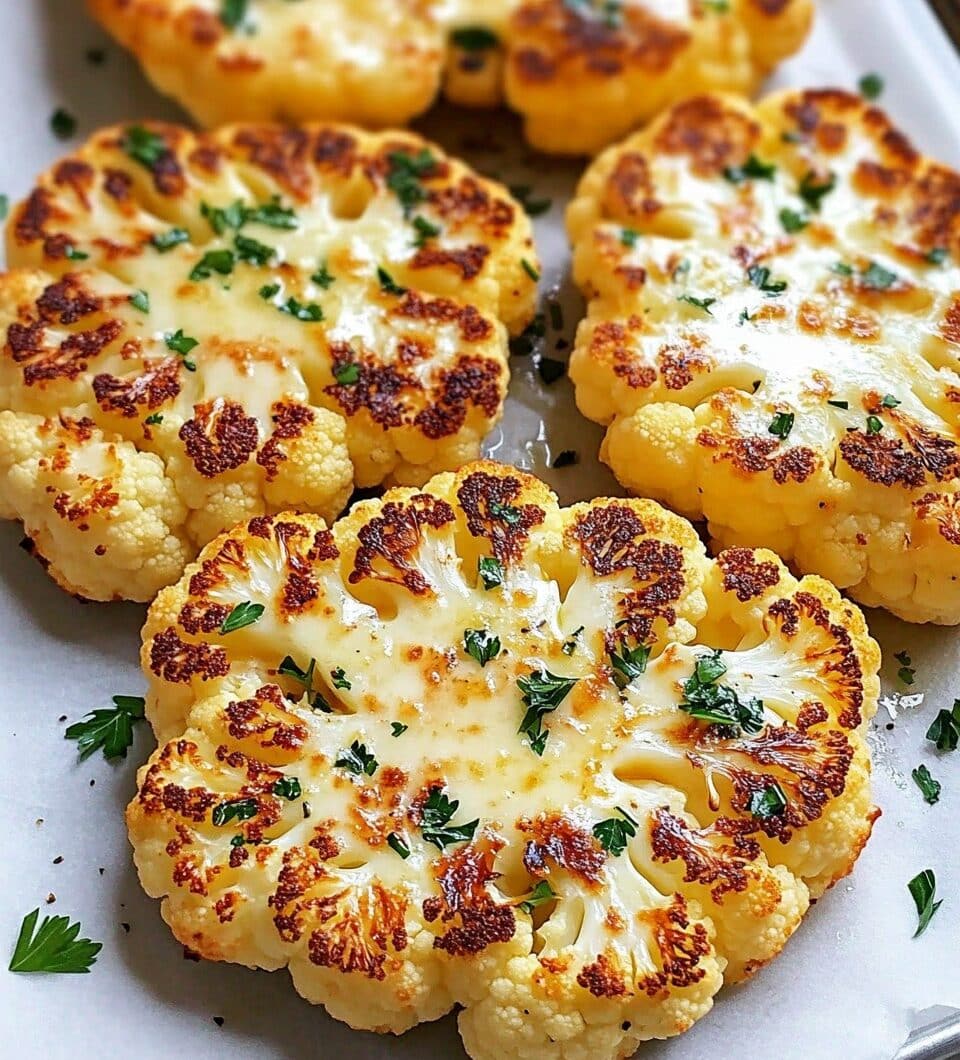 Cheesy Cauliflower Steaks