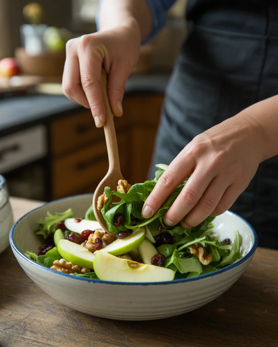 Apple Walnut Salad with Maple Dijon