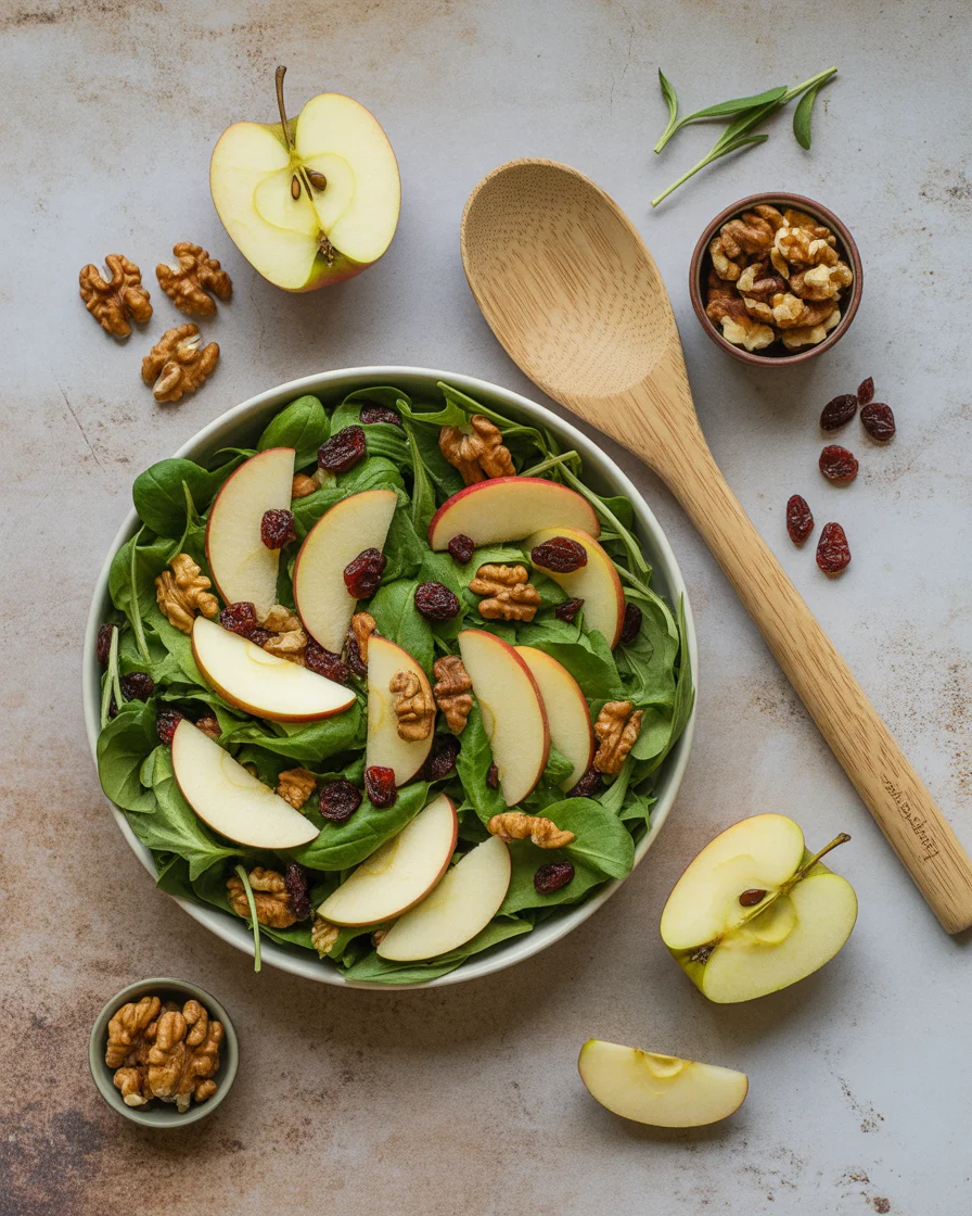 Apple Walnut Salad with Maple Dijon