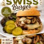 Mushroom Swiss Burger Foil Packets