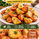 Roasted Potatoes and Carrots