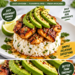 Honey Lime Chicken with Avocado Rice
