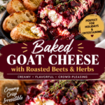 Roasted Beet Goat Cheese Appetizer Log