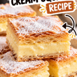 Heavenly Vanilla Custard Cream Squares Recipe