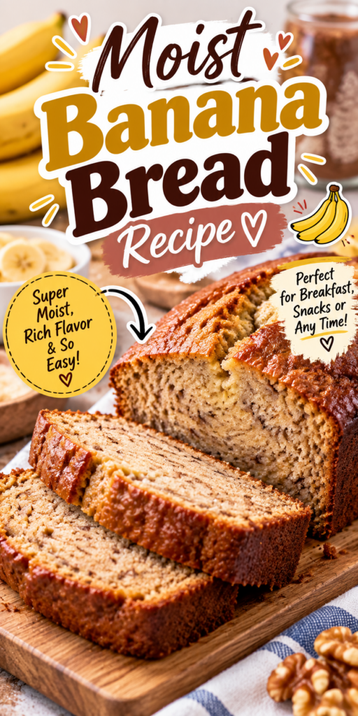 Moist Banana Bread Recipe