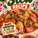 Pork and Cabbage Stew with Cheddar Dumplings