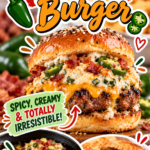 Ultimate Jalapeño Popper Cheeseburger Recipe