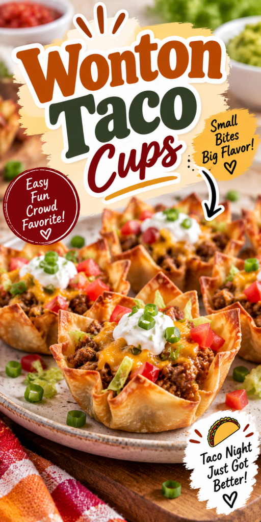 Wonton Taco Cups