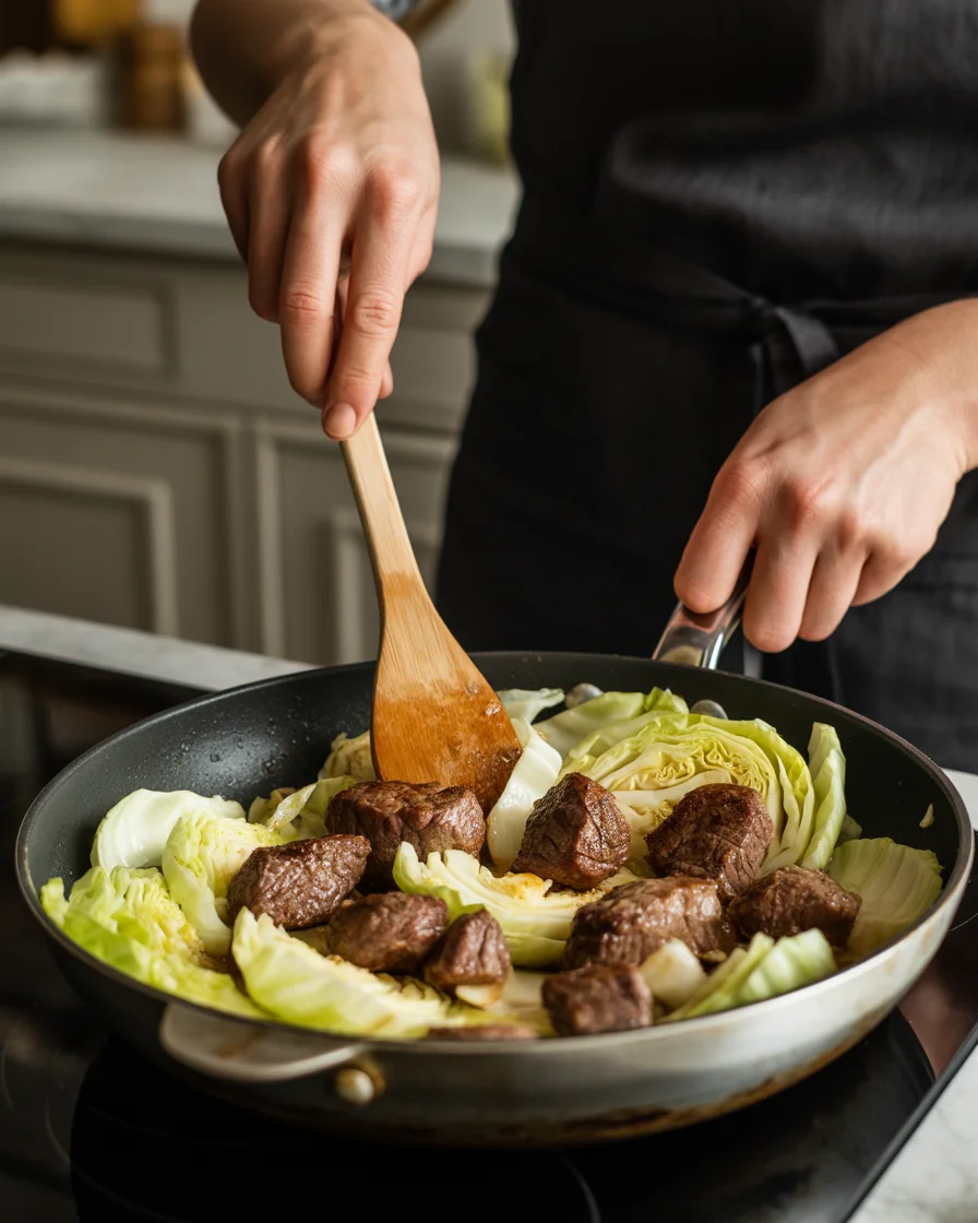 One-Pan Steak Bites & Cheesy Garlic Butter Noodles