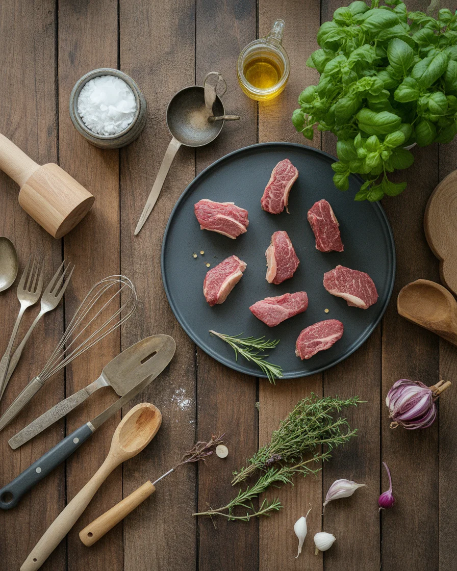 One-Pan Steak Bites & Cheesy Garlic Butter Noodles