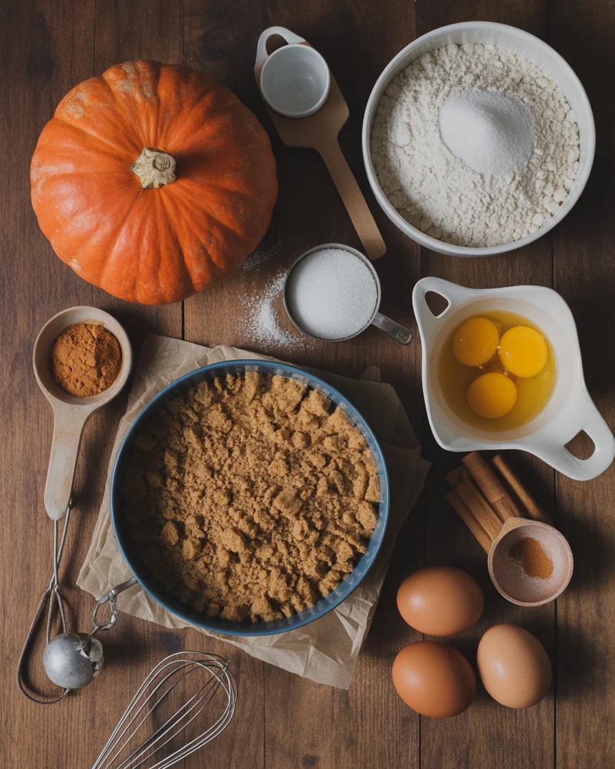 Gooey Pumpkin Crumble Cake