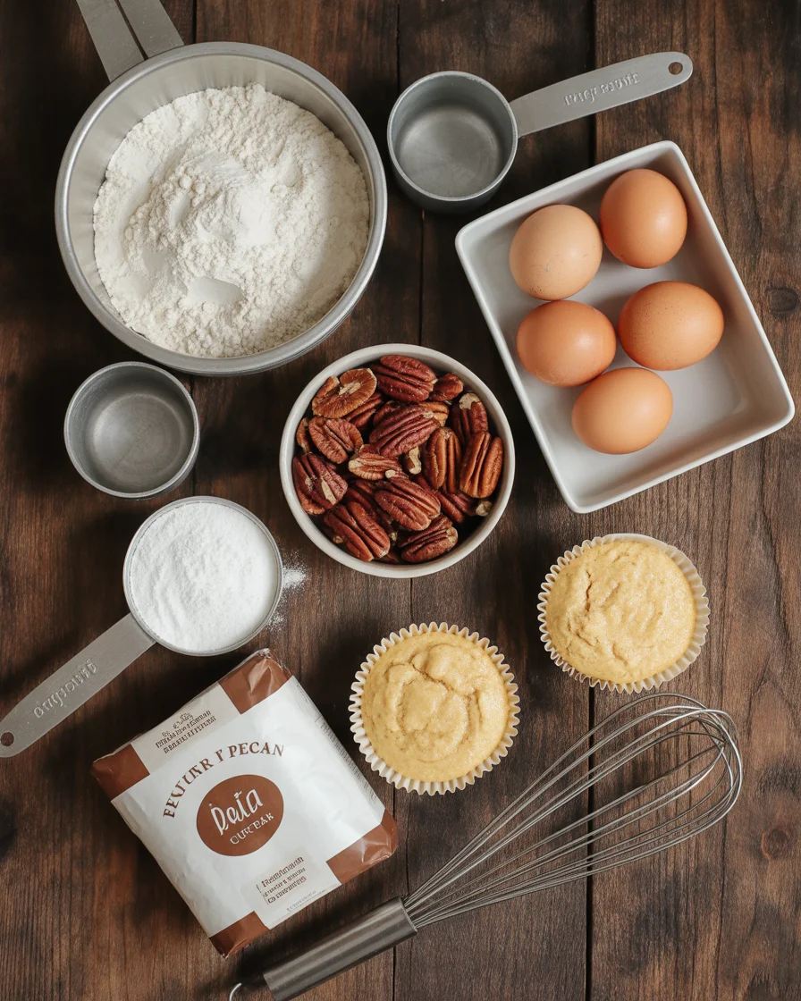 Butter Pecan Cupcakes with Caramel Filling