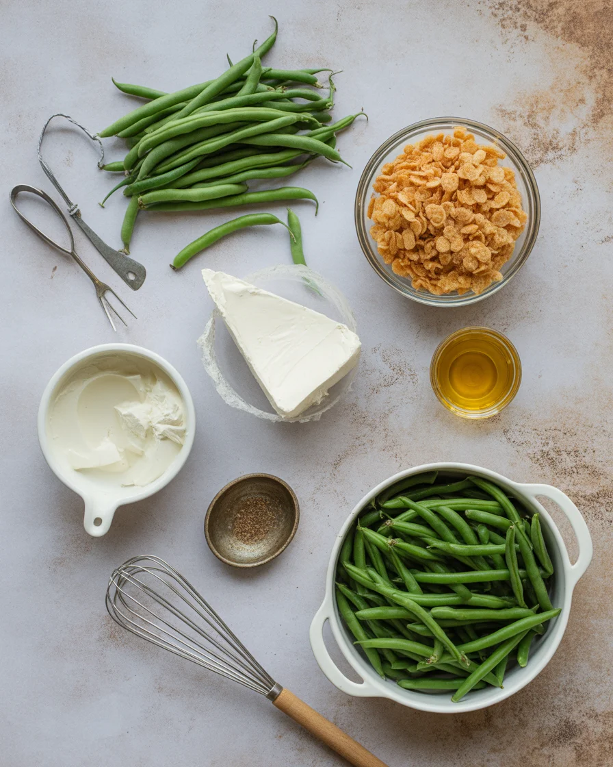 Cream Cheese Green Bean Casserole