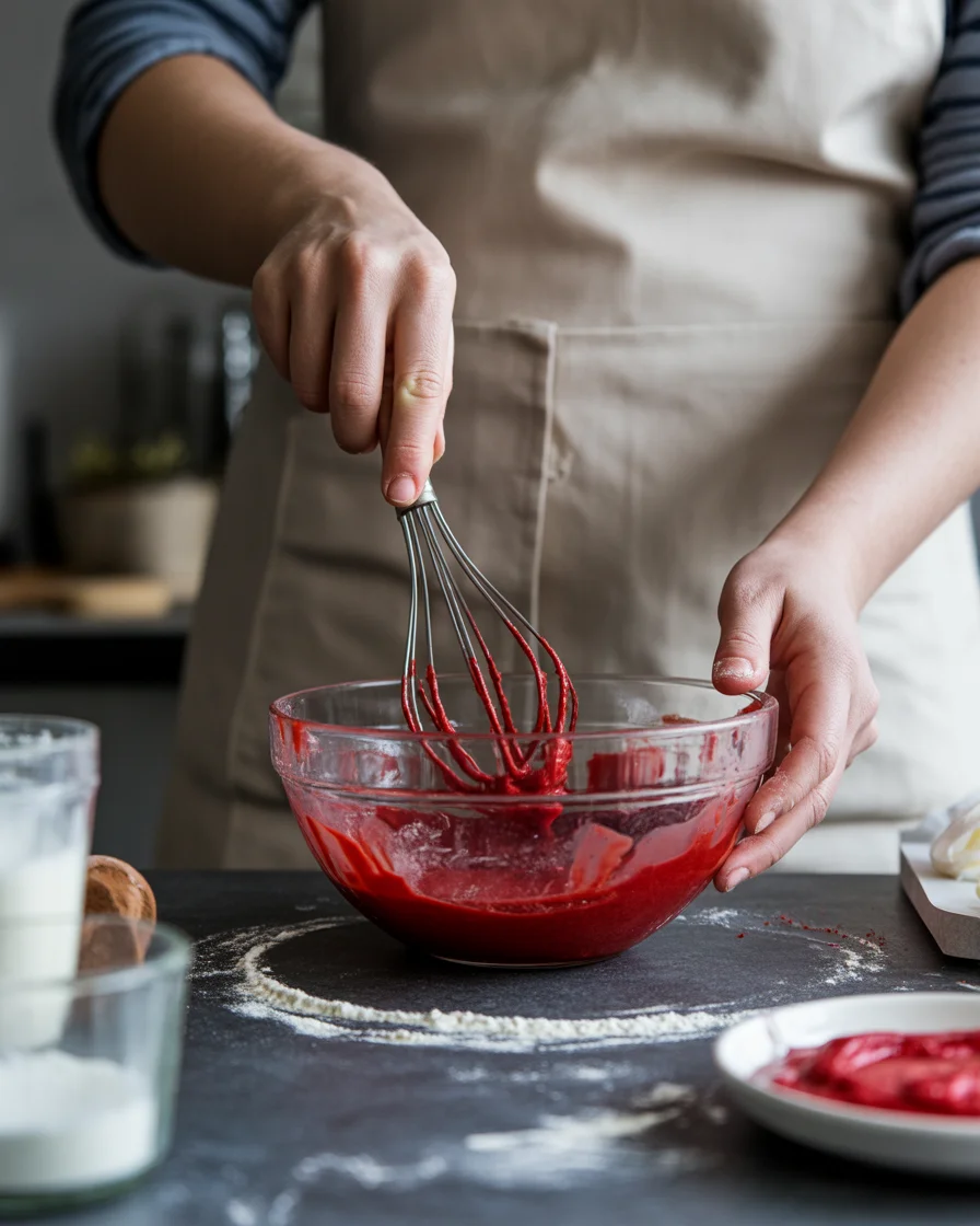Layered Red Velvet Cheesecake Bundt Cake